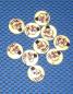 Preview: Set 10 buttons "snowman on sled" 15 mm