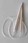 Preview: Set 5 Holzrundstricknadeln je 80 cm lang 4,0, 5,0, 6,0.8,0 und 10 mm