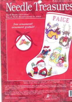 Pattern Snow People Stocking