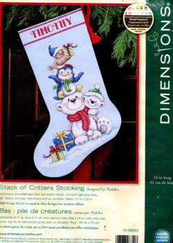 Pattern Stack of Critters Stocking