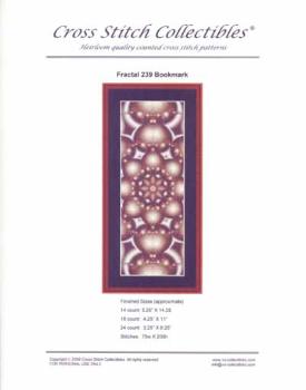 Fractal 239 Bookmark - Cross Stich Collectibles