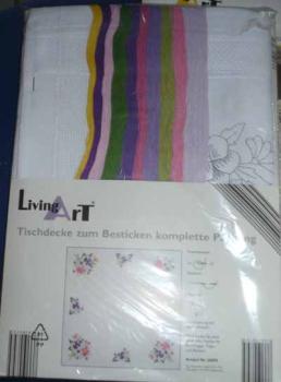 LivingArt Stickpackung Tischdecke