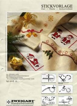 Rico "Mohnblumen" ü Stickvorlage "Weihnachtsmotive" + FHA Nr. 92