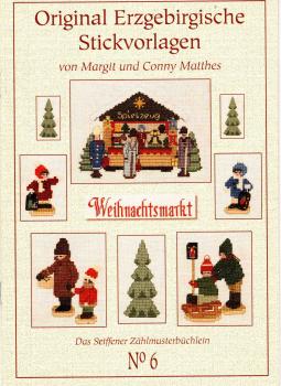 Das Seiffener Zählmusterbüchlein Nr. 6 - Weihnachtsmarkt