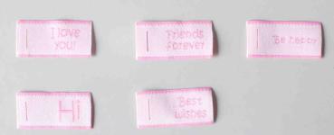 Set 32 Aufnäher mit 5 verschiedenen Motiven ca 1,8 x 4 cm