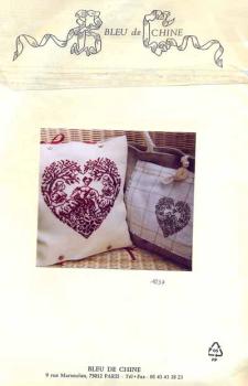 pattern and fabric Heart by Bleu de Chine