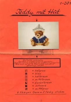 Teddy mit Hut von Rita Laude