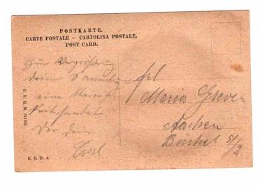 Postkarte Artz Nähschule
