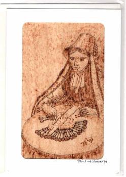 Kunstpostkarte mit Umschlag