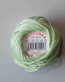 Snehurka 100 % Baumwolle 30 Gramm - 200 Meter hellgrün