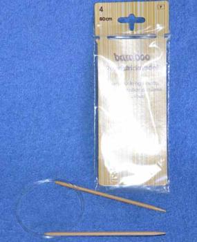 Rundstricknadel Bambus  80 cm 4,0 mm