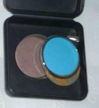 Anhänger zum Spitze einlegen vergoldet Durchmesser ca 3,4 cm