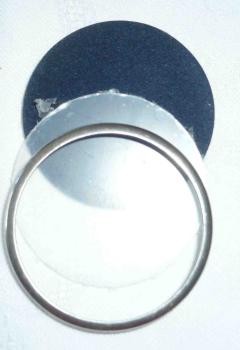 Runde Brosche zum Spitze einlegen ca 4,4 cm