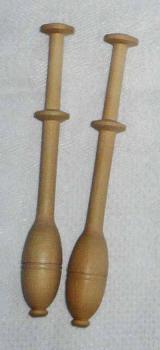 Pair of bobbins from Belgium 10 cm