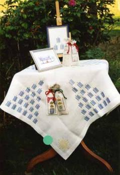 Blue Candletablecloth