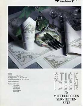 Cross stitching for table cloth