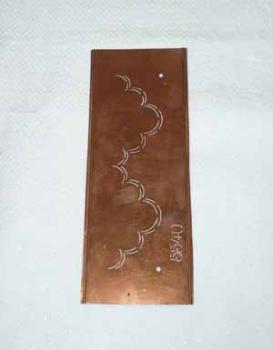 Copper stencil No. 5540 border