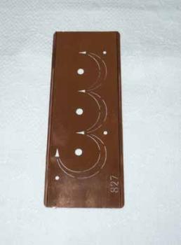 Copper stencil No. 827 border