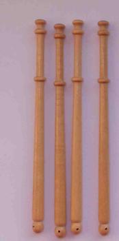 Englischer Klöppel ca 10 cm lang helles Holz