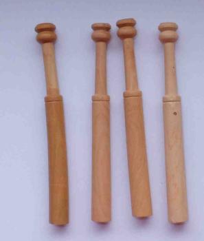 Spanische Palmholzklöppel ca 10 cm lang