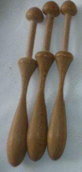 Set 3 dänische Klöppel ca 11 cm lang