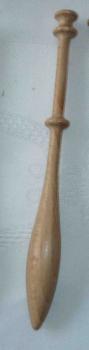 Klöppel mit doppeltem Kopf ca 12,8 cm lang