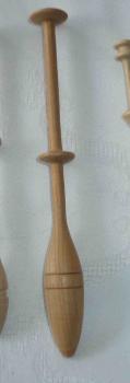Klöppel mit großer Aufnahme ca 13,2 cm lang