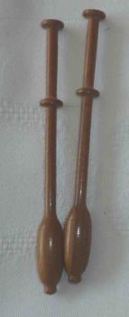 Paar Bincheklöppel ca 9,7 cm lang Palisander