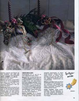 Anna 1995 Dezember Lehrgang Weihnachtschmuck häkeln