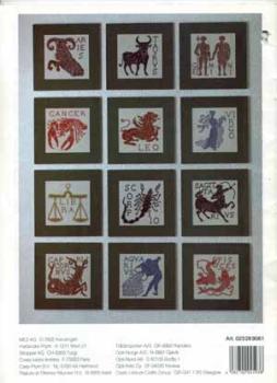 Motivsammlung Alphabete und Sternzeichen Coats Intermezzo