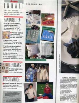 Anna 1995 Februar Lehrgang: Kreuzstich mit vielen Variationen