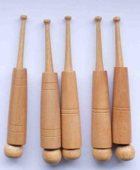 Set 5 Hülsenklöppel ca. 13,5 cm lang