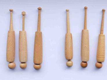 Set 6 Hülsenklöppel ca. 12 cm lang