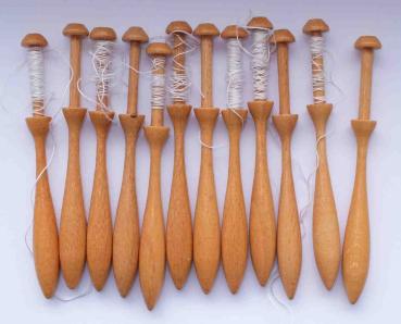 Set 12 dänische Klöppel ca 11,3 cm lang
