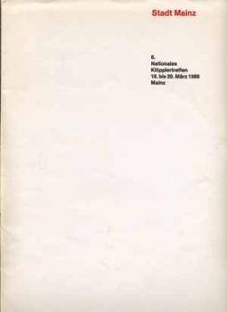Klöpplertreffen Mappe 1988 Mainz