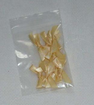 Deko Schleifen für Karten gelb 10 Stck 5 mm