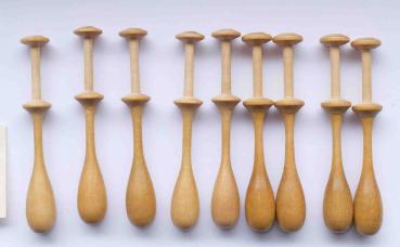 Set 9 Klöppel ca 10 cm lang