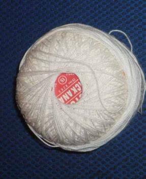 Häkelgarn Nr. 15 weiß 50 Gramm Lotus Kackanac
