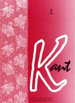 Zeitschrift Kant 1/1999