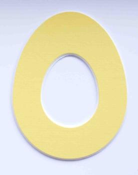 Ei - gelb -  Passepartout  ca 10,2 x 13,3 cm