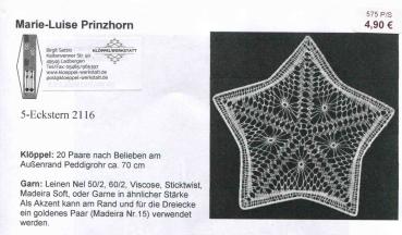 KB 5-Eckstern 2116 von Marie-Luise Prinzhorn