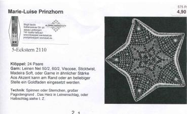 KB 5-Eckstern 2110 von Marie-Luise Prinzhorn