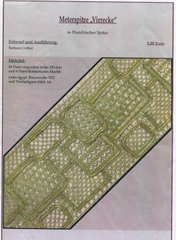 KB Meterspitze Vierecke in flandrischer Spitze von Barbara Corbet