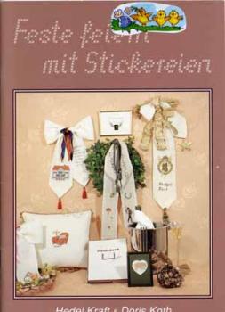 Feste feiern mit Stickereinen von Hedel Kraft u. Doris Koth