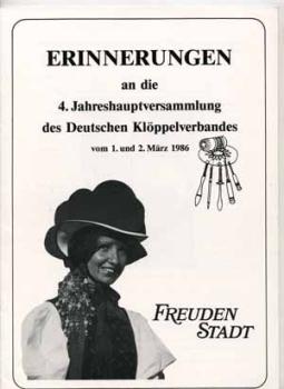 Erinnerungsband "Freudenstadt" 1986 Deutscher Klöppelverband