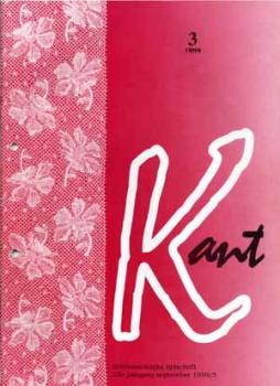 Zeitschrift Kant 3/1999