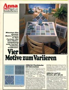 Anna 1980 August Kurs: Bunte Borten häkeln