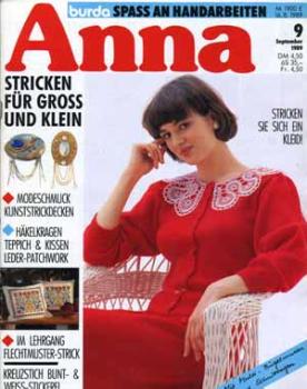 Anna 1989 September Kurs: Flechtmuster-Strick