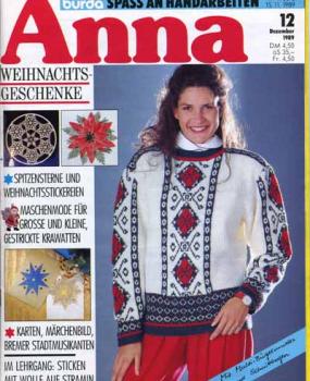 Anna 1989 Dezember Kurs: Sticken auf Stramin