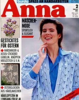 Anna 1991 Februar Häkelspitzen im Lehrgang Folge 48